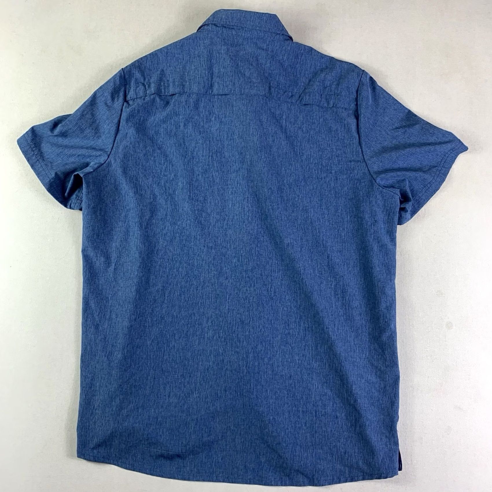 Vintage Zero ZX exposure Button-Up Shirt Mens XL Travel Series Back Vent Blue Size US XL / EU 56 / 4 - 7 Thumbnail
