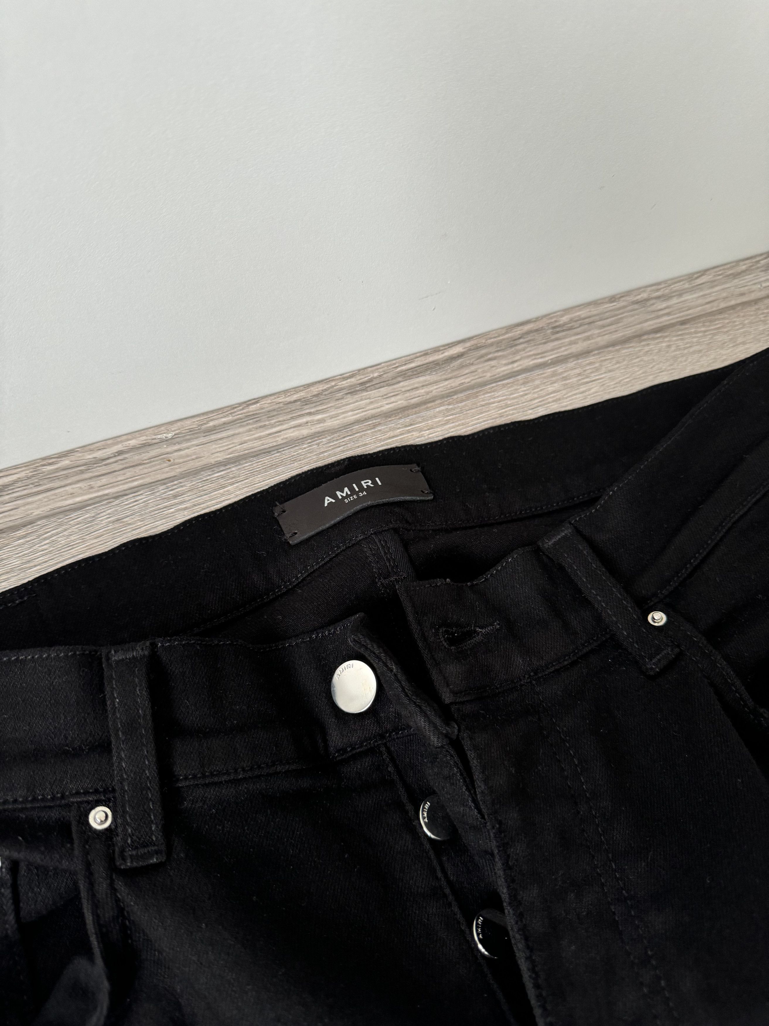 Amiri Amiri Men's Black Stack Skinny Jeans Size US 34 / EU 50 - 2 Thumbnail