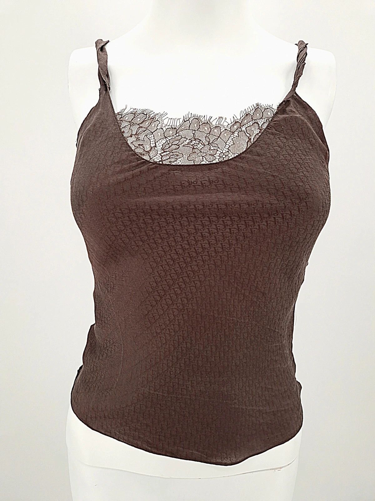 Dior Dior Monogram Camisole Silk Top Size XS / US 0-2 / IT 36-38 - 1 Thumbnail