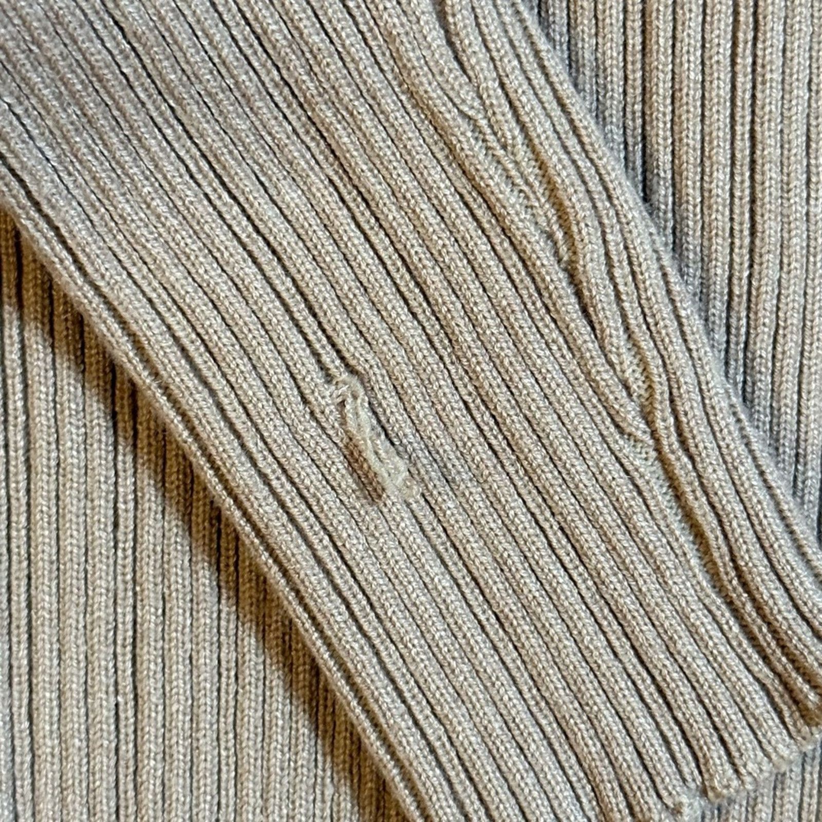 Fashion Nova Fashion Nova Beige Ribbed Knit Midi Dress Size Large Size L / US 10 / IT 46 - 5 Thumbnail