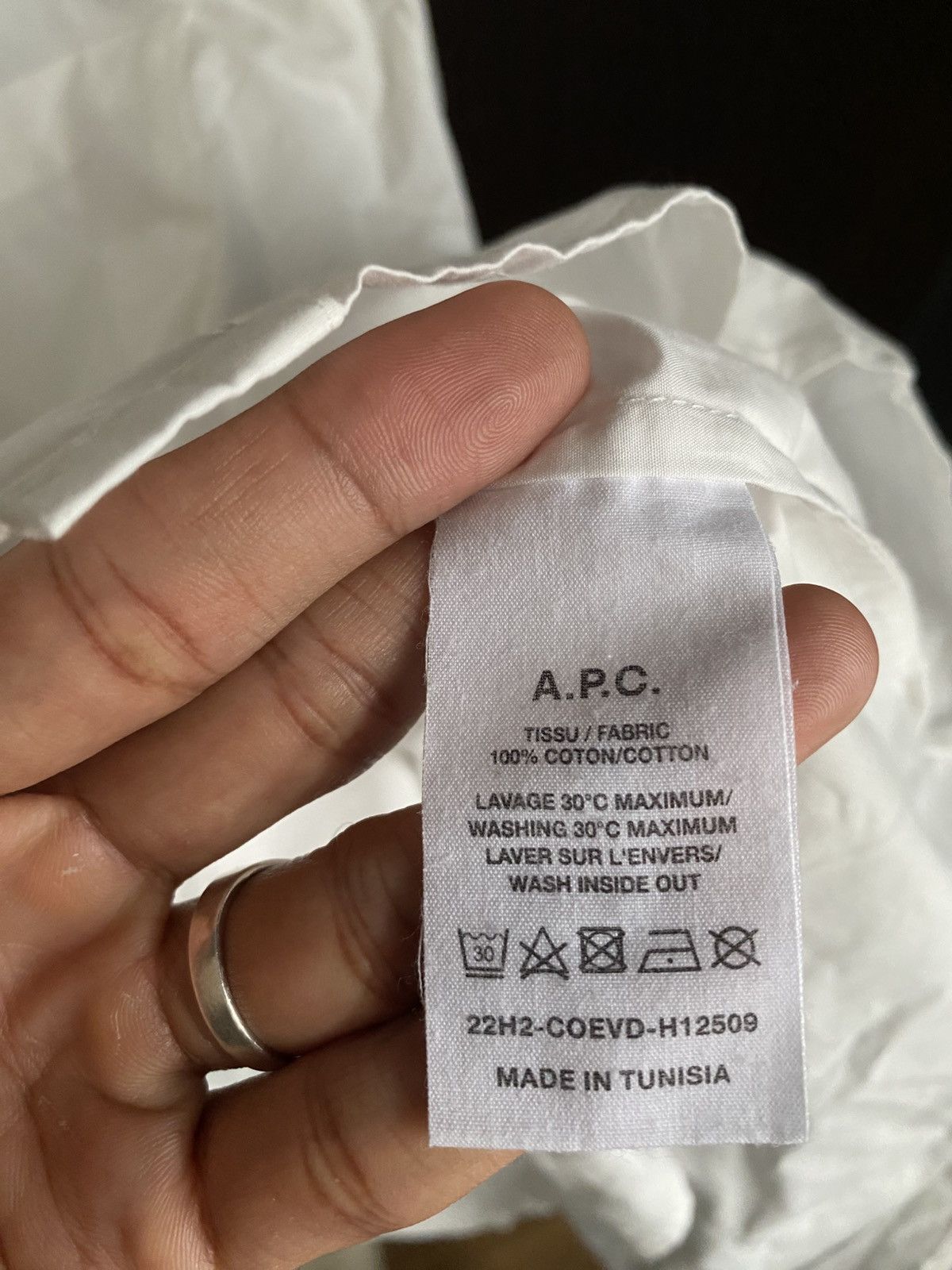 A.P.C. A.P.C Edouard Shirt White Size US XS / EU 42 / 0 - 5 Thumbnail