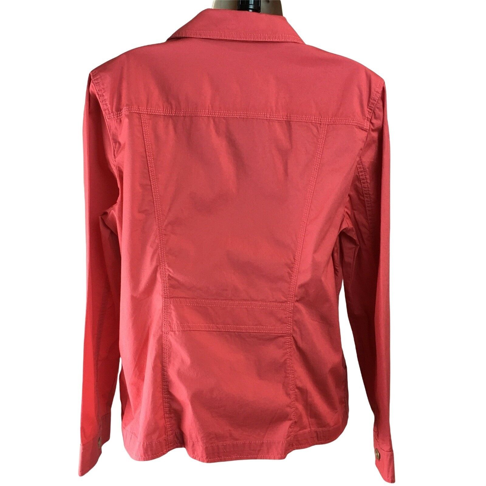 Chicos Womens Zip Up Jacket Pink Chicos 2 Lightweight US Size L u Size XXL / US 16-18 / IT 52-54 - 3 Thumbnail