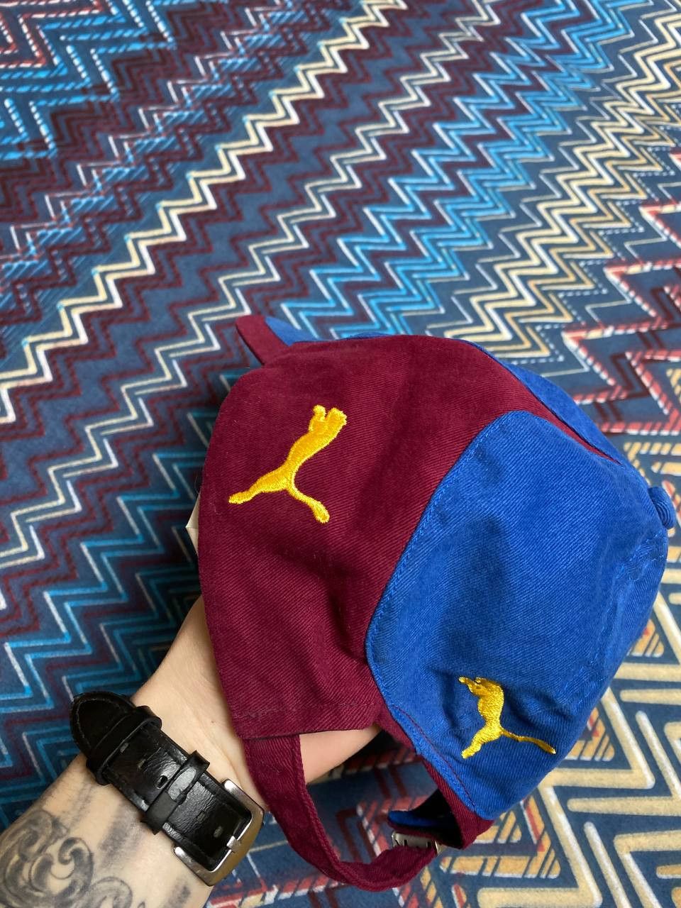 Puma × Vintage Rare Puma vintage Football cap y2k Size ONE SIZE - 5 Thumbnail