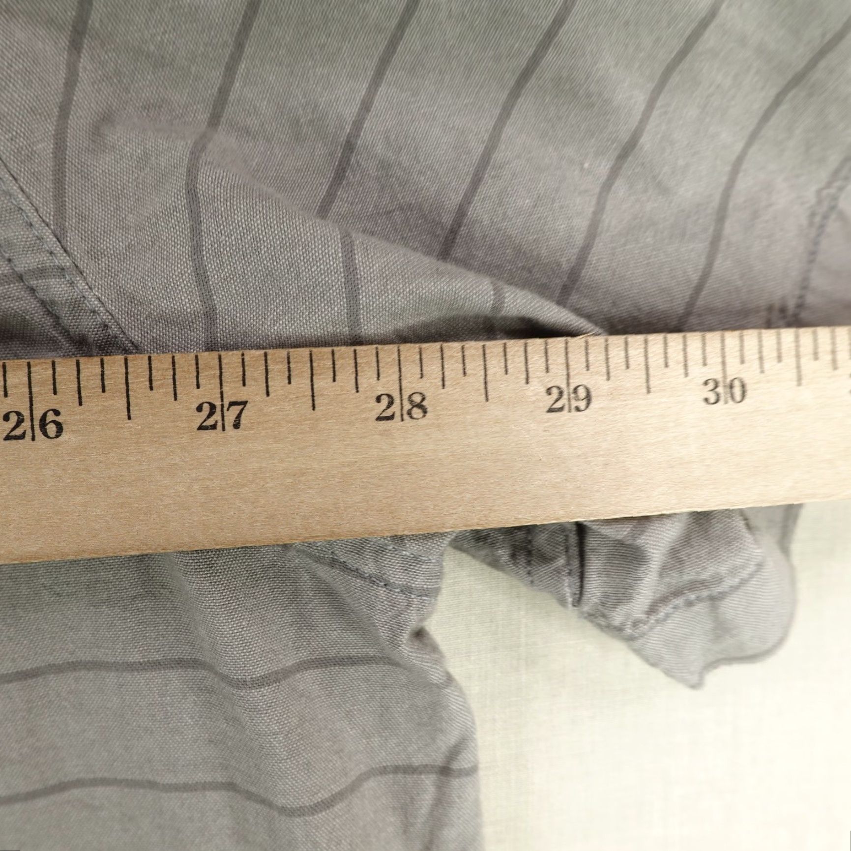 Carhartt VINTAGE Carhartt Men's 2XL Shirt Short Sleeve Casual Workwear Cotton Woven Gray Stripes Button Down Size US XXL / EU 58 / 5 - 7 Thumbnail