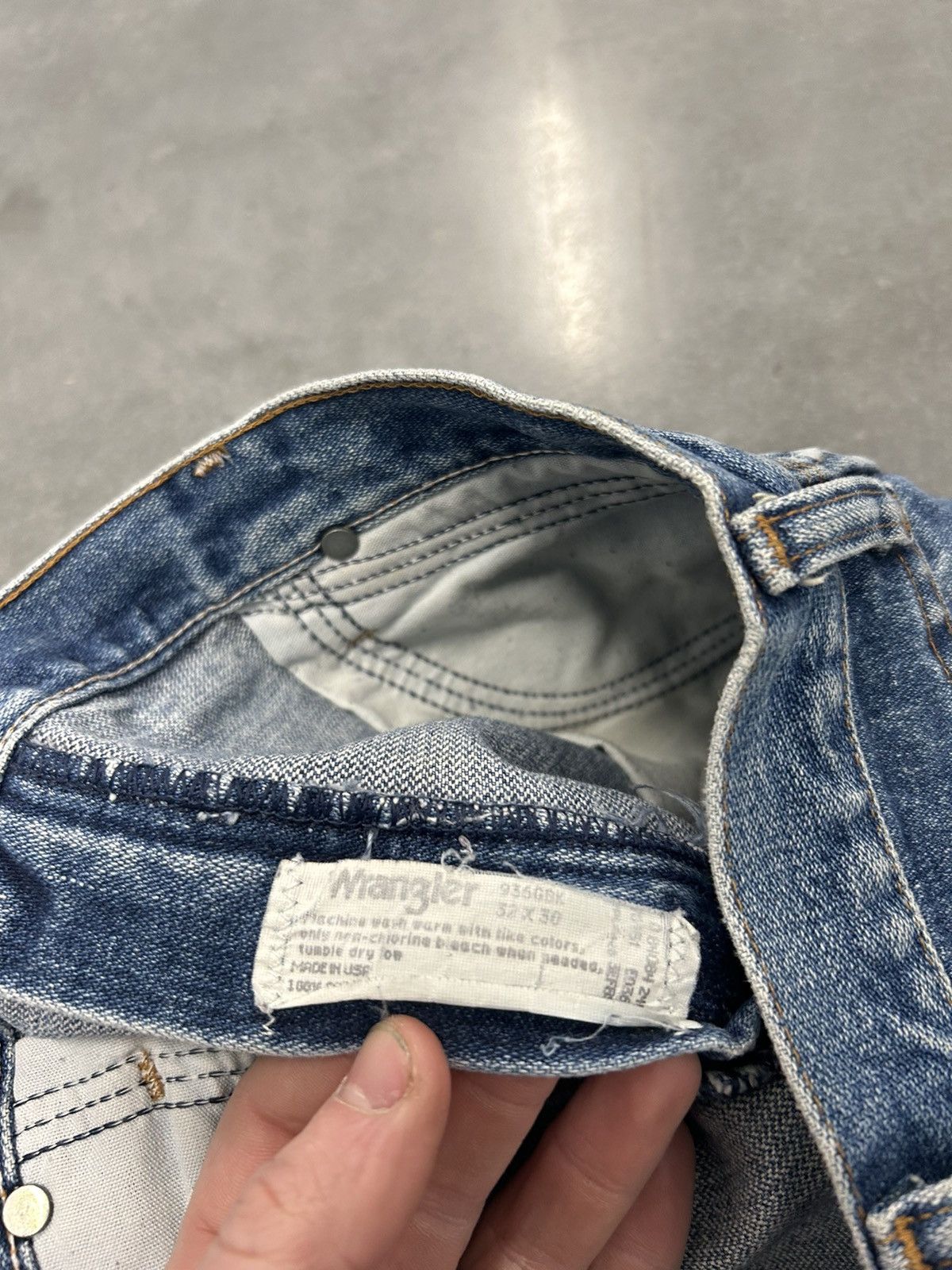 Vintage × Wrangler Vintage Wrangler blue jeans Size US 32 / EU 48 - 4 Thumbnail