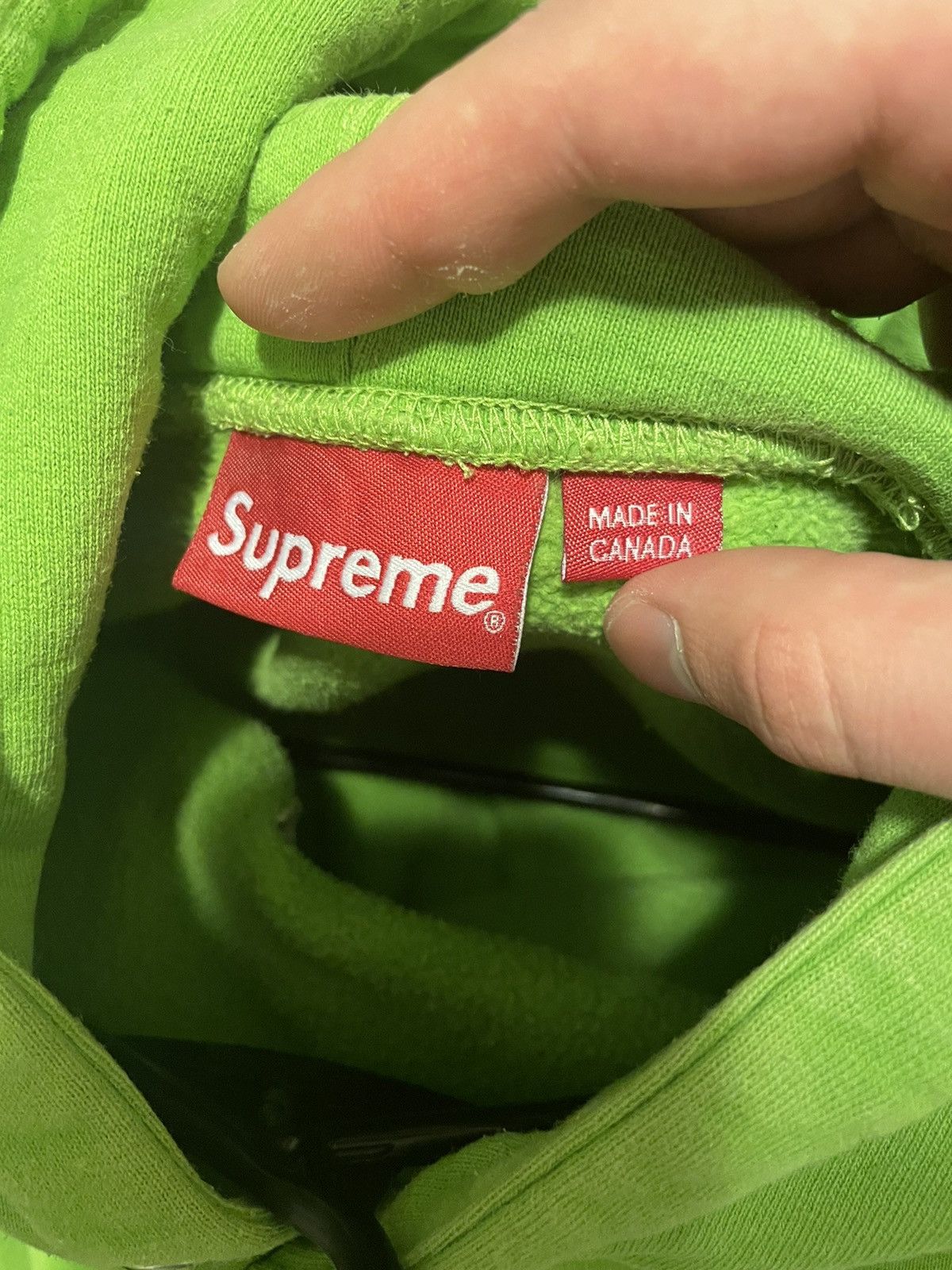 Supreme Supreme ss19 tag logo lime Size US L / EU 52-54 / 3 - 5 Thumbnail