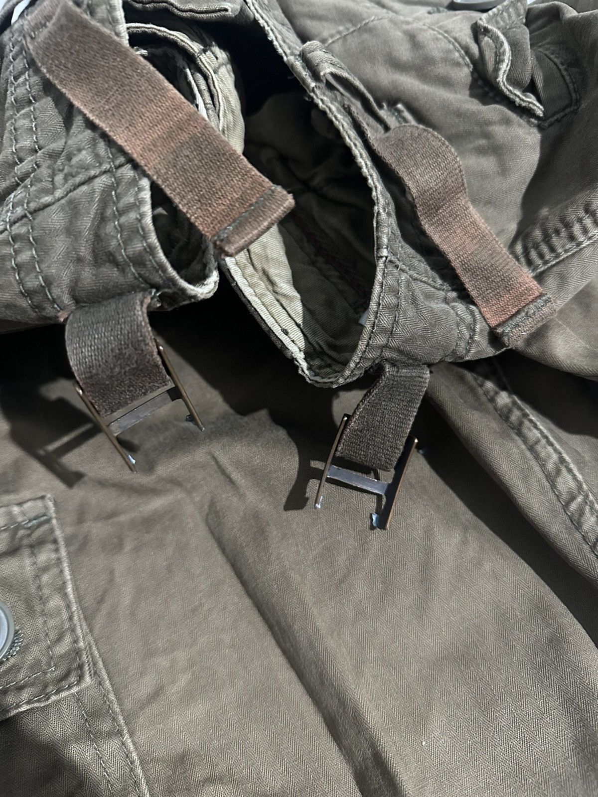 Japanese Brand Japanese Back Number Sunfaded Cargo Pants Military GOA Style Size US 31 - 5 Thumbnail
