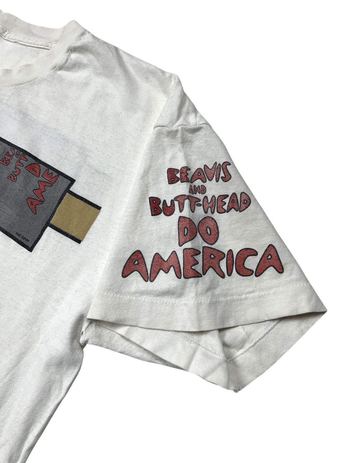Mtv Vintage 1997 Beavis and Butt-Head Do America Tour Humor Tee Size US L / EU 52-54 / 3 - 3 Thumbnail