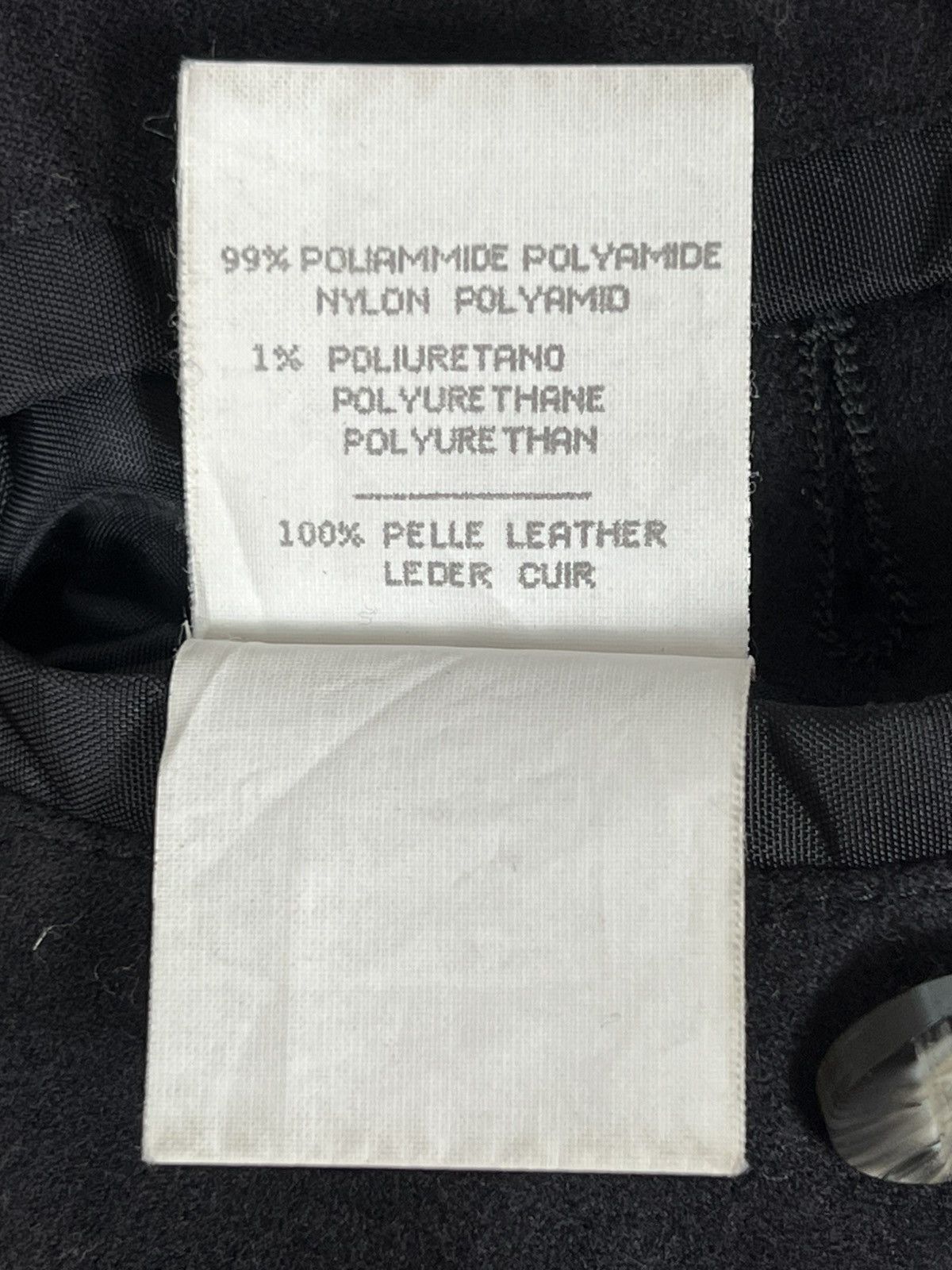 Gimo's Vintage Gimo’s Technical Jacket Black Leather Designer Coat Size US L / EU 52-54 / 3 - 15 Thumbnail