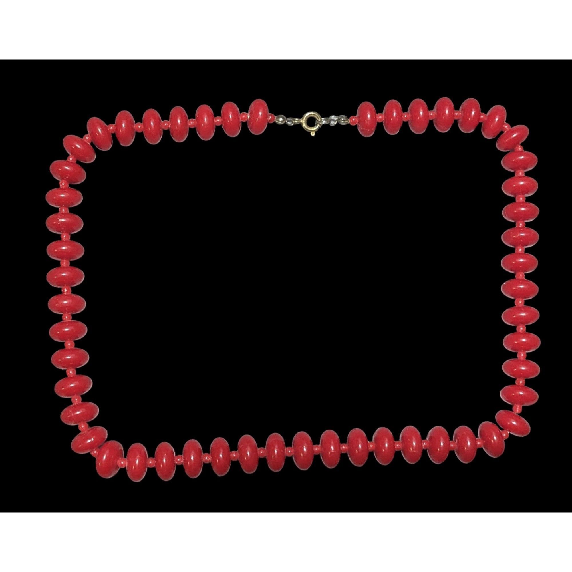 Other Vintage Red Cinnamon Candy Style Beaded Necklace Size ONE SIZE - 1 Thumbnail