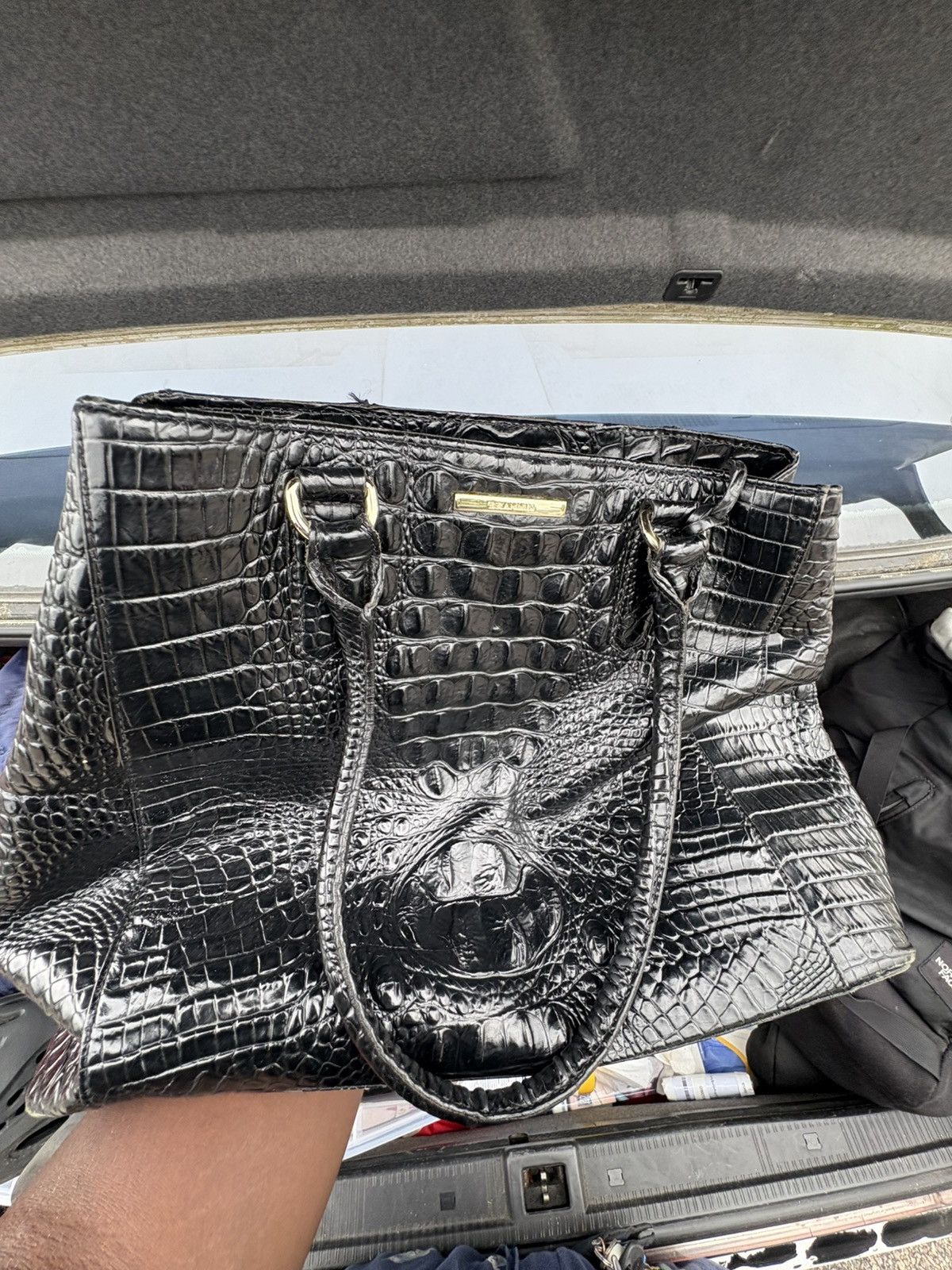 BRAHMIN Brahmin black snake skin bag Size ONE SIZE - 1 Thumbnail
