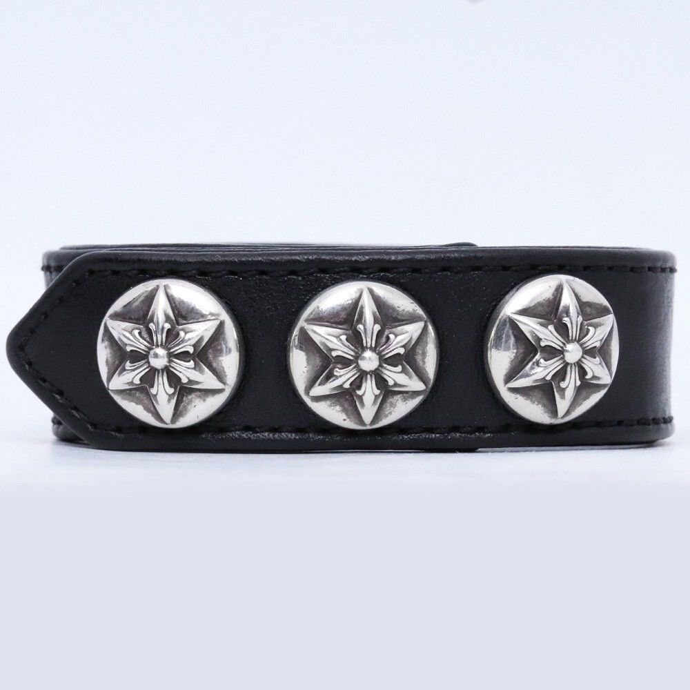 Chrome Hearts Chrome Hearts star leather bracelet Size ONE SIZE - 2 Thumbnail