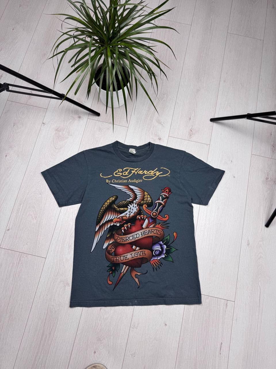 Ed Hardy Vintage Ed Hardy Christian Audigier Dragon Japanese T Shirt Size US S / EU 44-46 / 1 - 1 Thumbnail