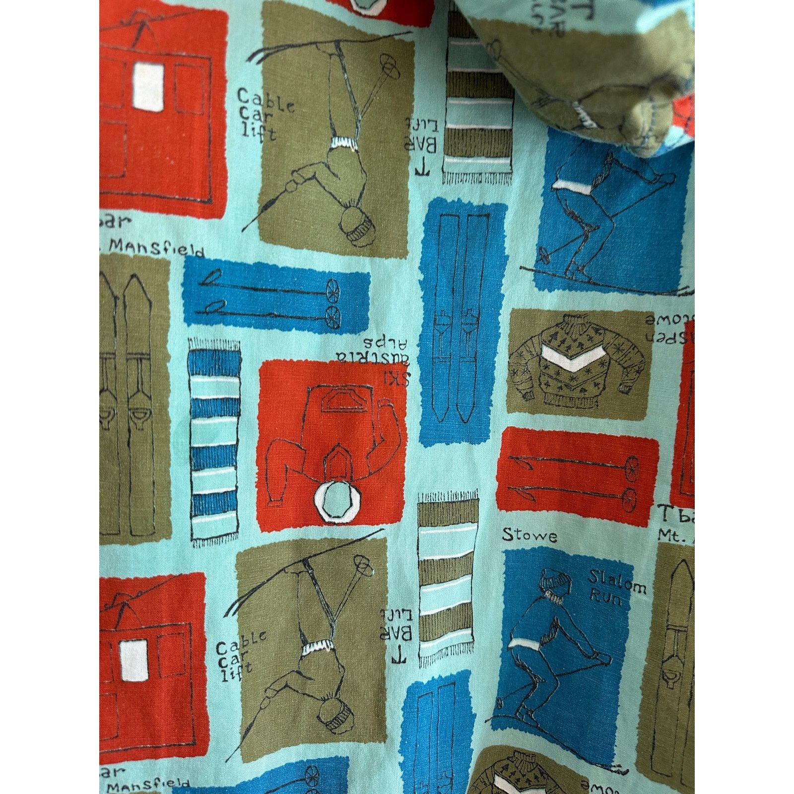 Other 60s Handmade Ski Theme Pullover Size US M / EU 48-50 / 2 - 13 Thumbnail