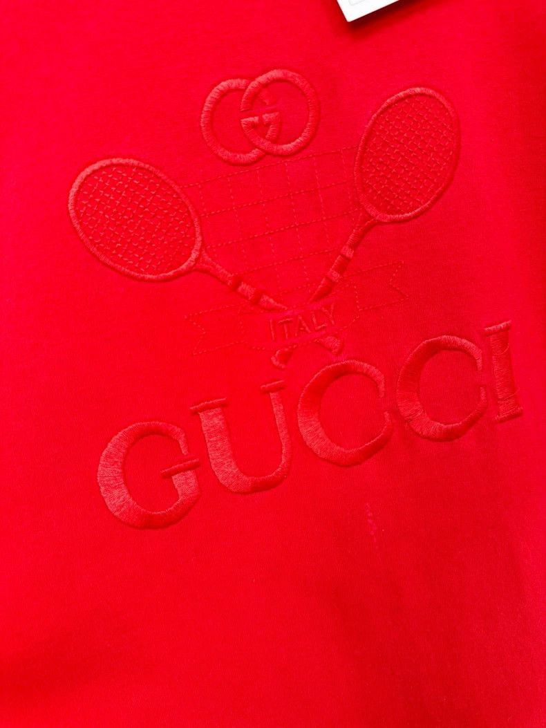 Gucci Red Gucci Short Sleeve TShirt Size S-2505 Size S / US 4 / IT 40 - 3 Thumbnail