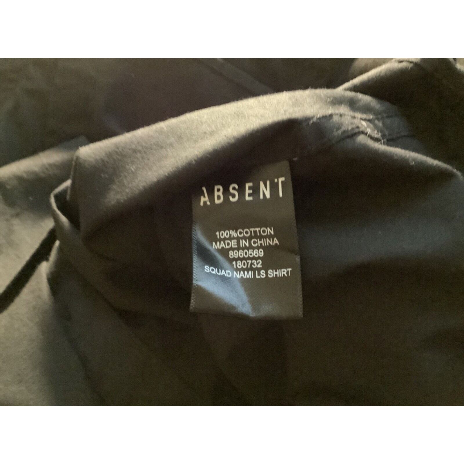 Absent NWT ABSENT SQUAD NAMI Shirt Men's S Black LS with Logos Size US S / EU 44-46 / 1 - 11 Thumbnail