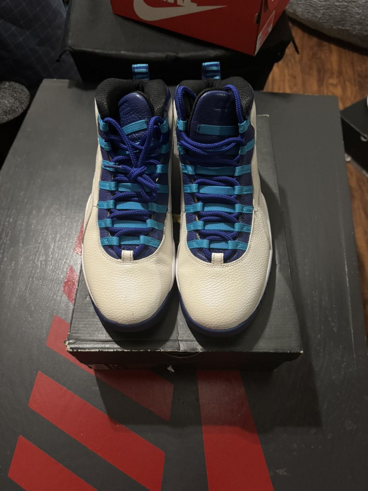 image of Jordan Brand 10 Charlotte Shoes in White, Men's (Size 11)