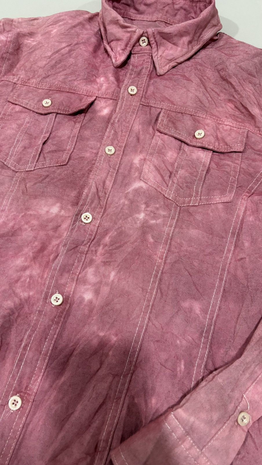In The Attic IN THE ATTIC wire collar tye dye shirt Size US M / EU 48-50 / 2 - 3 Thumbnail