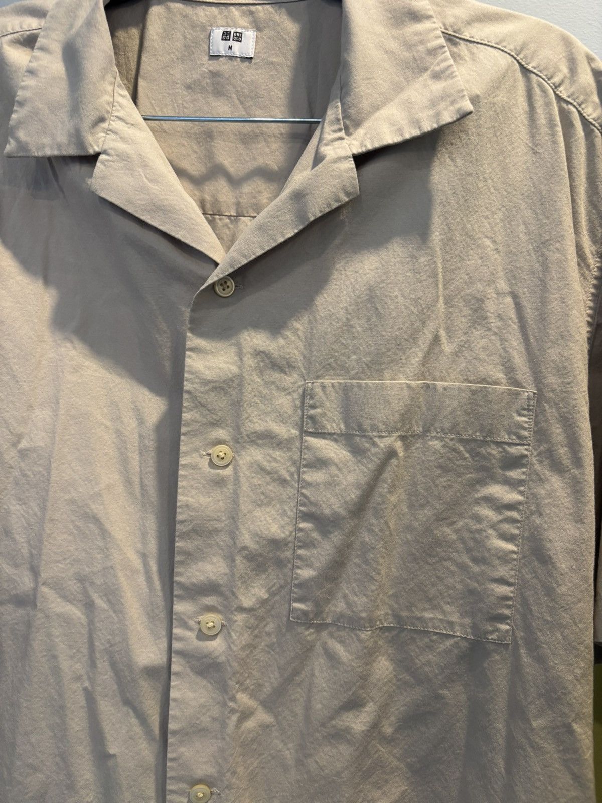 Uniqlo Uniqlo Open Collar Short Sleeve Shirt Size M 👕 Size US M / EU 48-50 / 2 - 6 Thumbnail