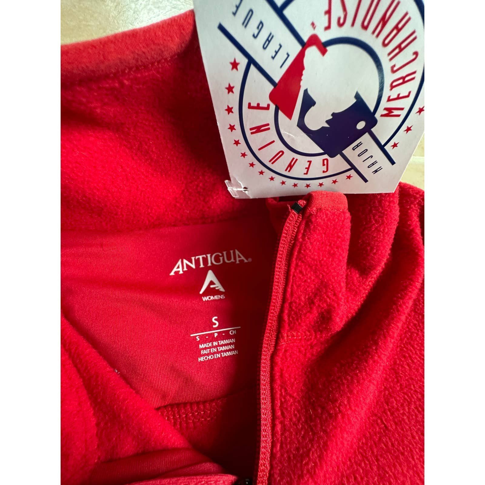 Antigua Antigua Ice Red fleece Jacket Cardinals MLB women size S Size S / US 4 / IT 40 - 6 Thumbnail