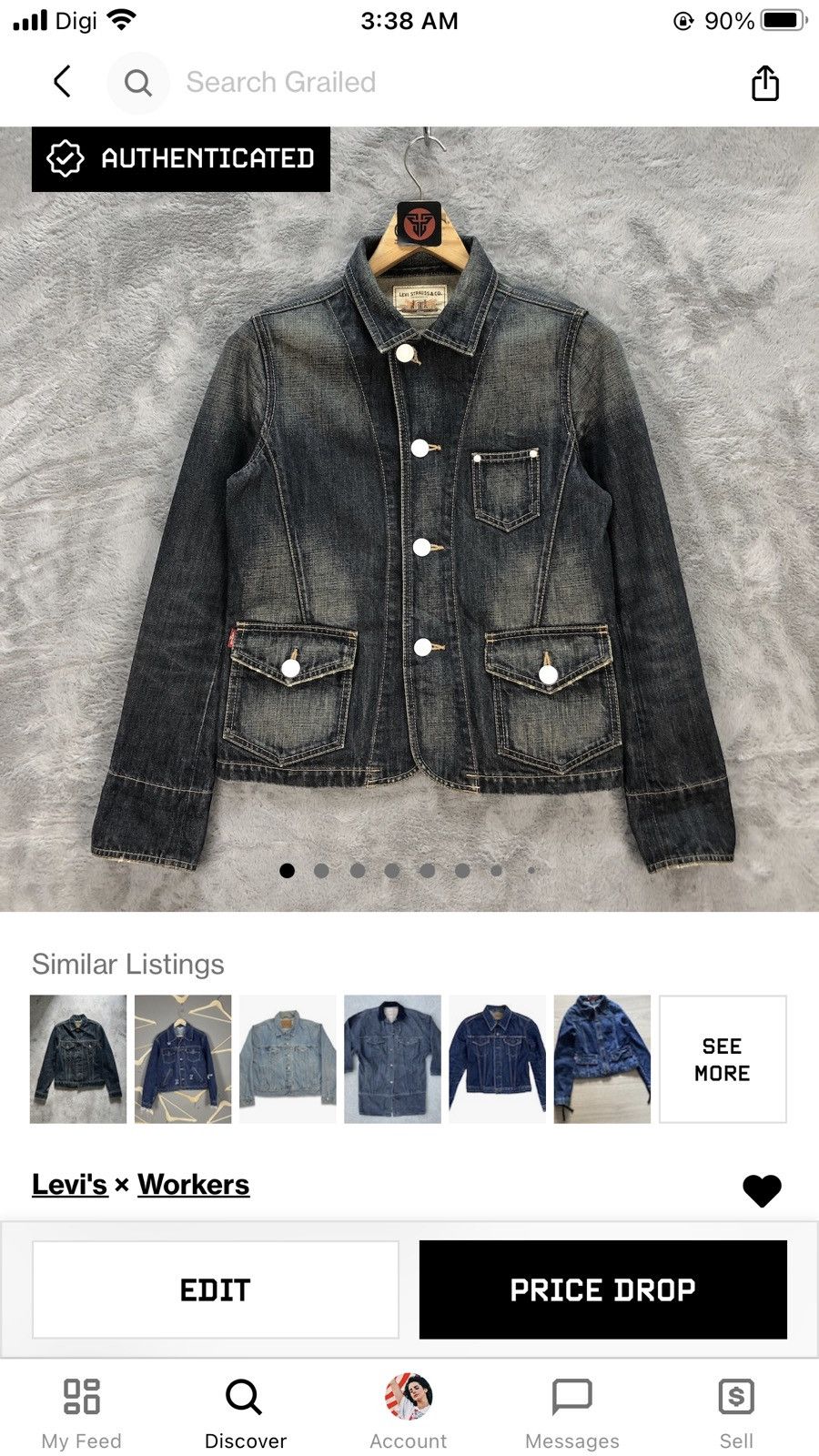 Levi's LEVIS 78571 DENIM JACKET DARK BLUE WASHED #6321-60 Size M / US 6-8 / IT 42-44 - 15 Thumbnail