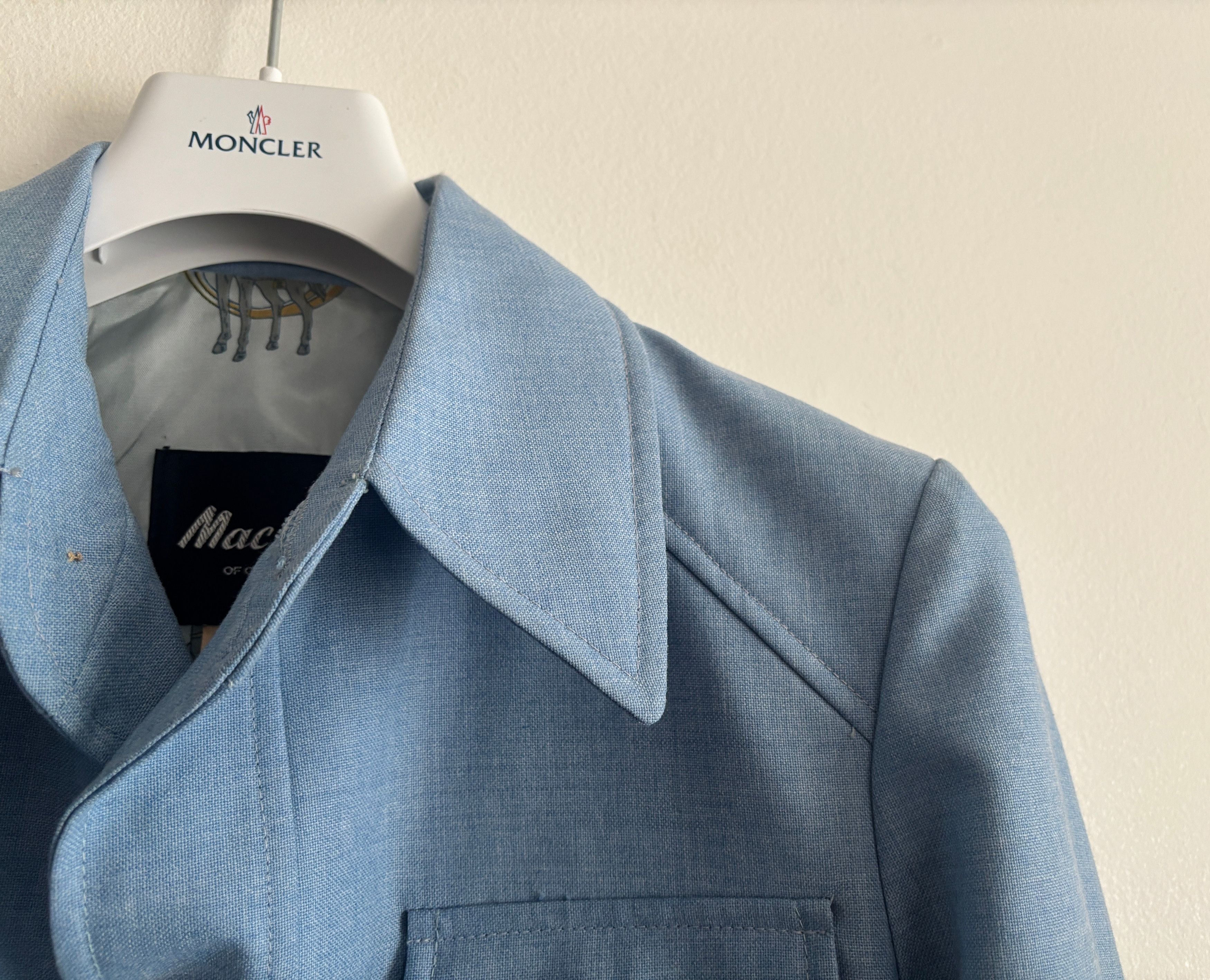 Vintage Mac-Mor Sky Blue Leisure Shirt Jacket/ Overshirt-40/ Medium Size US M / EU 48-50 / 2 - 6 Thumbnail