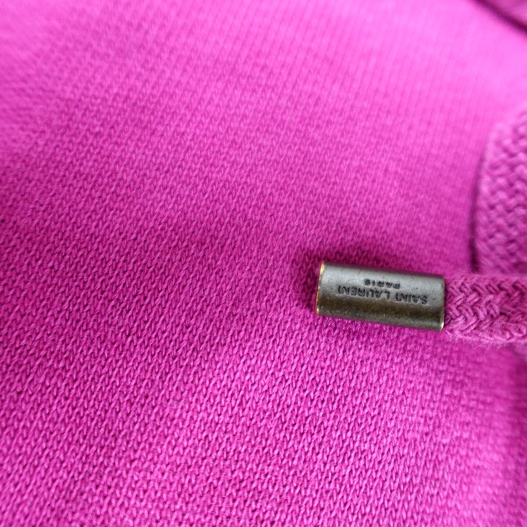 Yves Saint Laurent Nike Yves Saint Laurent Mens Sweater Large Pink Purple Hoodie Spellout Made in Italy Size US L / EU 52-54 / 3 - 7 Thumbnail