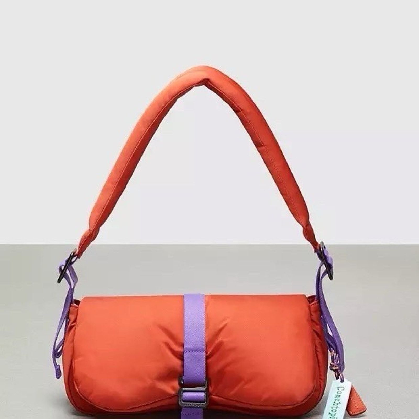 Coach NWT Coach Coachtopia Bag Crossbody Wavy Dinky Orange CQ859 Size ONE SIZE - 5 Thumbnail