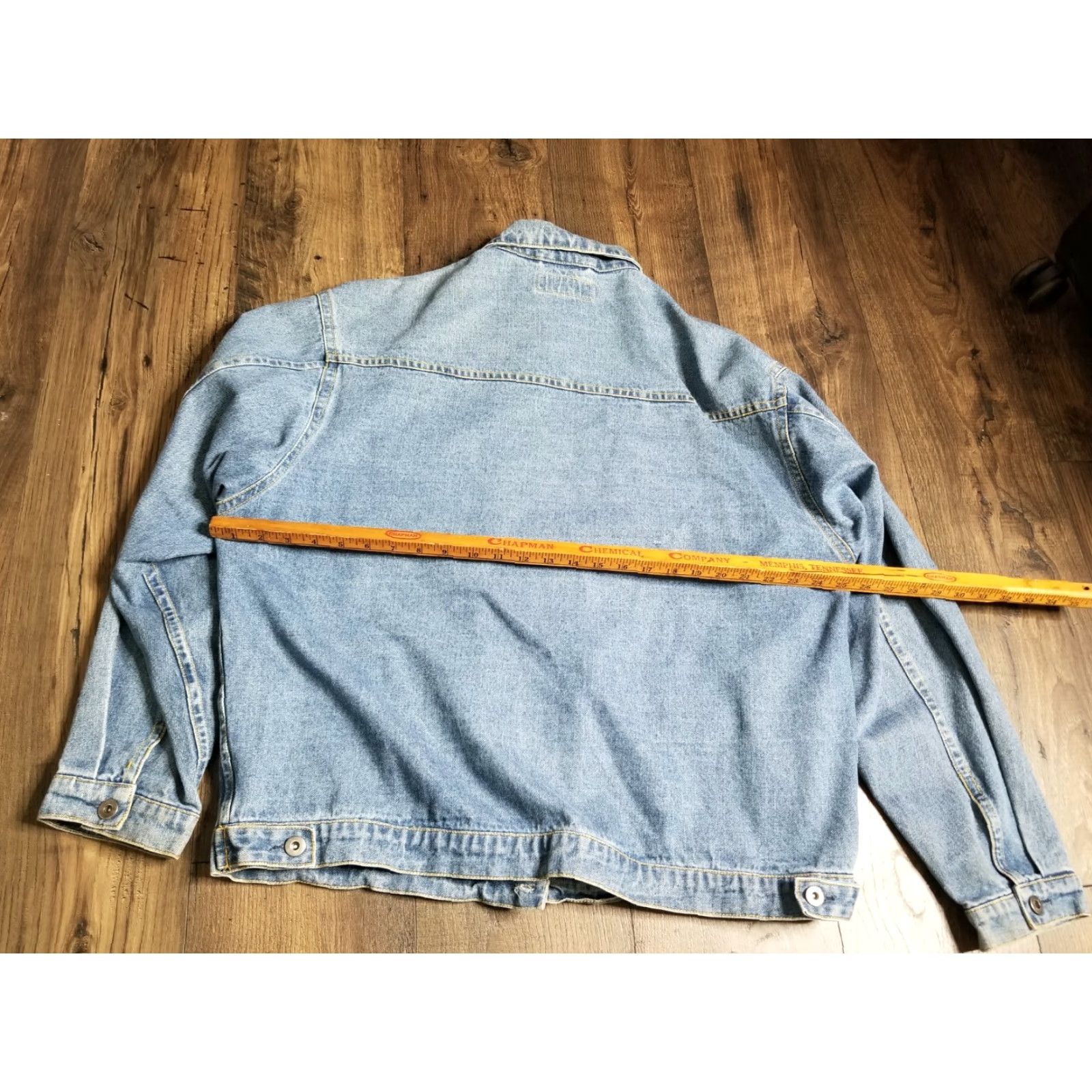 Vintage VINTAGE Hammette Sharp Denim Trucker Jacket Mens XL Blue 80s 90s Button Collar Cotton Mix Casual Jacket Size US XL / EU 56 / 4 - 2 Thumbnail