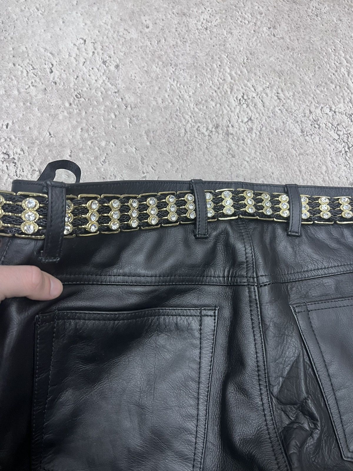 Harley Davidson × If Six Was Nine VINTAGE Y2K METAL PART LOGO HARLEY-DAVIDSON LEATHER BELT Size ONE SIZE - 9 Thumbnail
