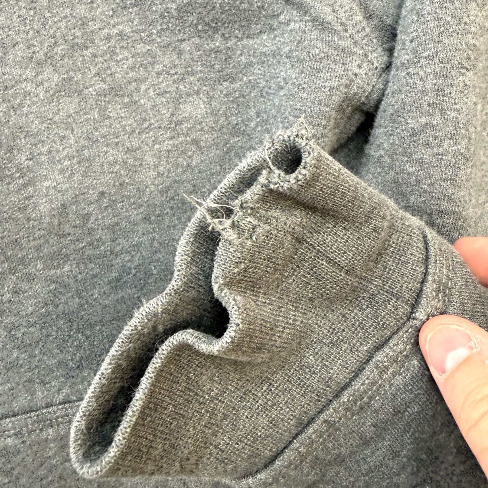 Vintage L.L. Bean Sweatshirt Mens M Gray Katahdin Iron Works Sherpa Fleece Zip Hoodie Full Zip Hooded Pockets Heavyweight Regular Gray Navy? Size US M / EU 48-50 / 2 - 3 Thumbnail