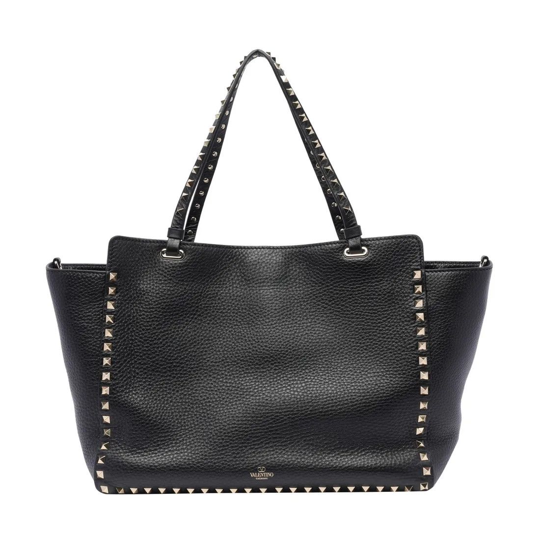 Valentino o1s22i1n0924 Size: OS / Medium Rockstud Handbag in Black Size ONE SIZE - 3 Thumbnail