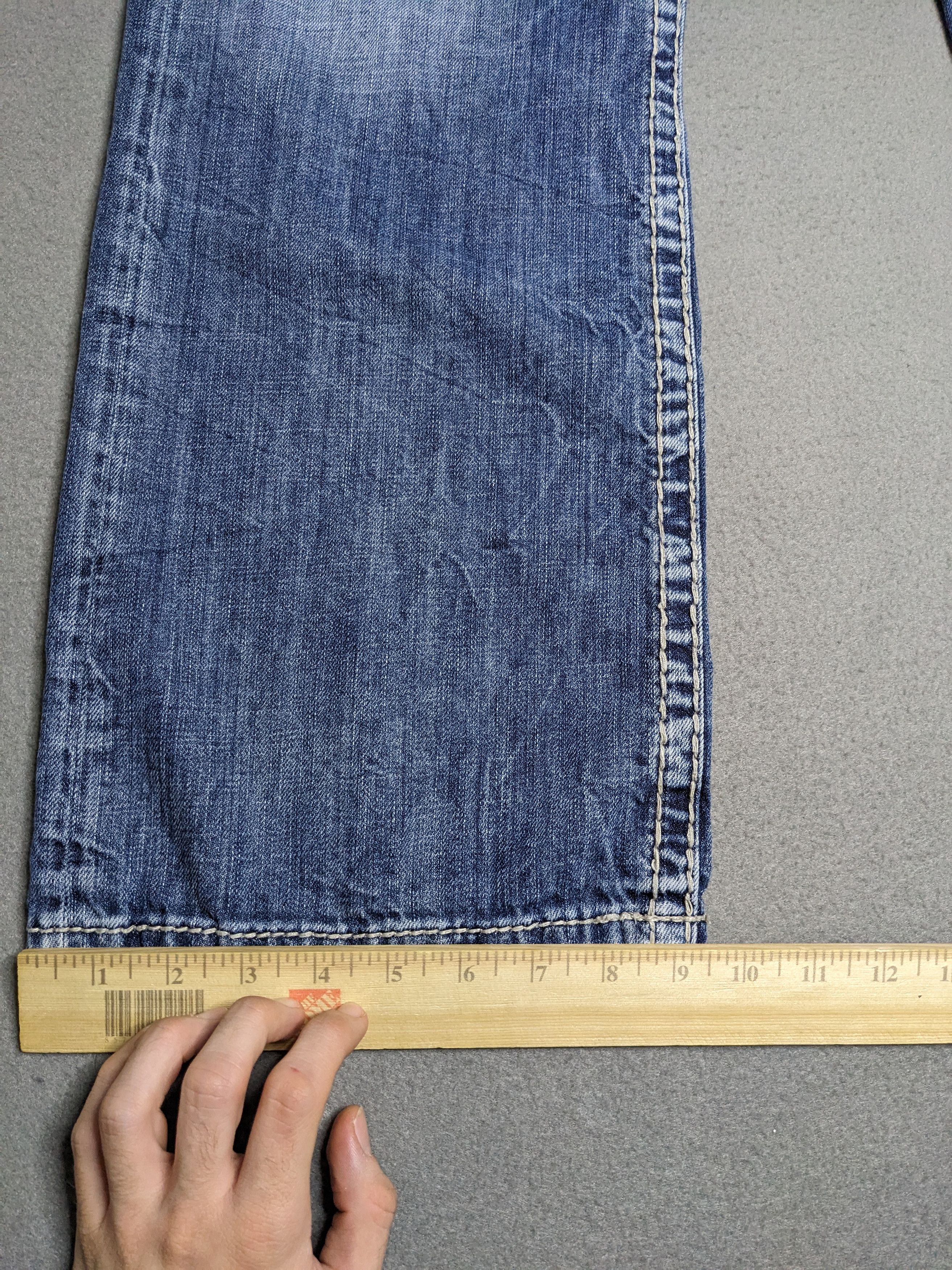 Silver Jeans Co. VTG Silver Jeans 35x33 Grodie Flap Thick Stitch Denim Y2K Size US 35 - 17 Thumbnail