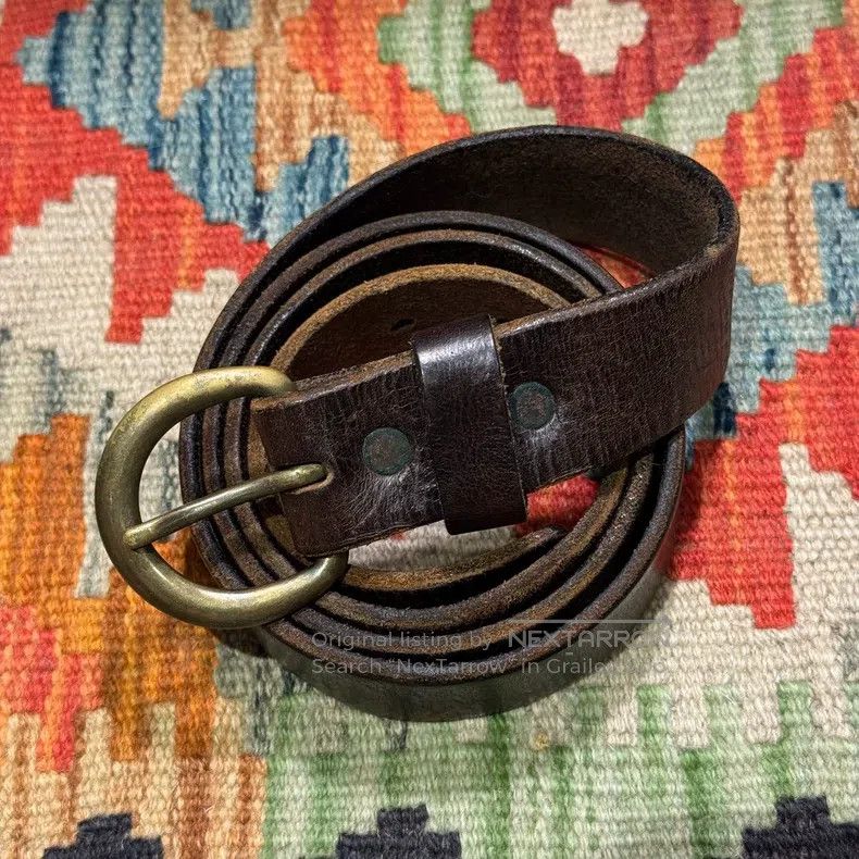 RRL Ralph Lauren RRL Ralph Lauren Horseshoe buckle leather belt Size ONE SIZE - 1 Thumbnail