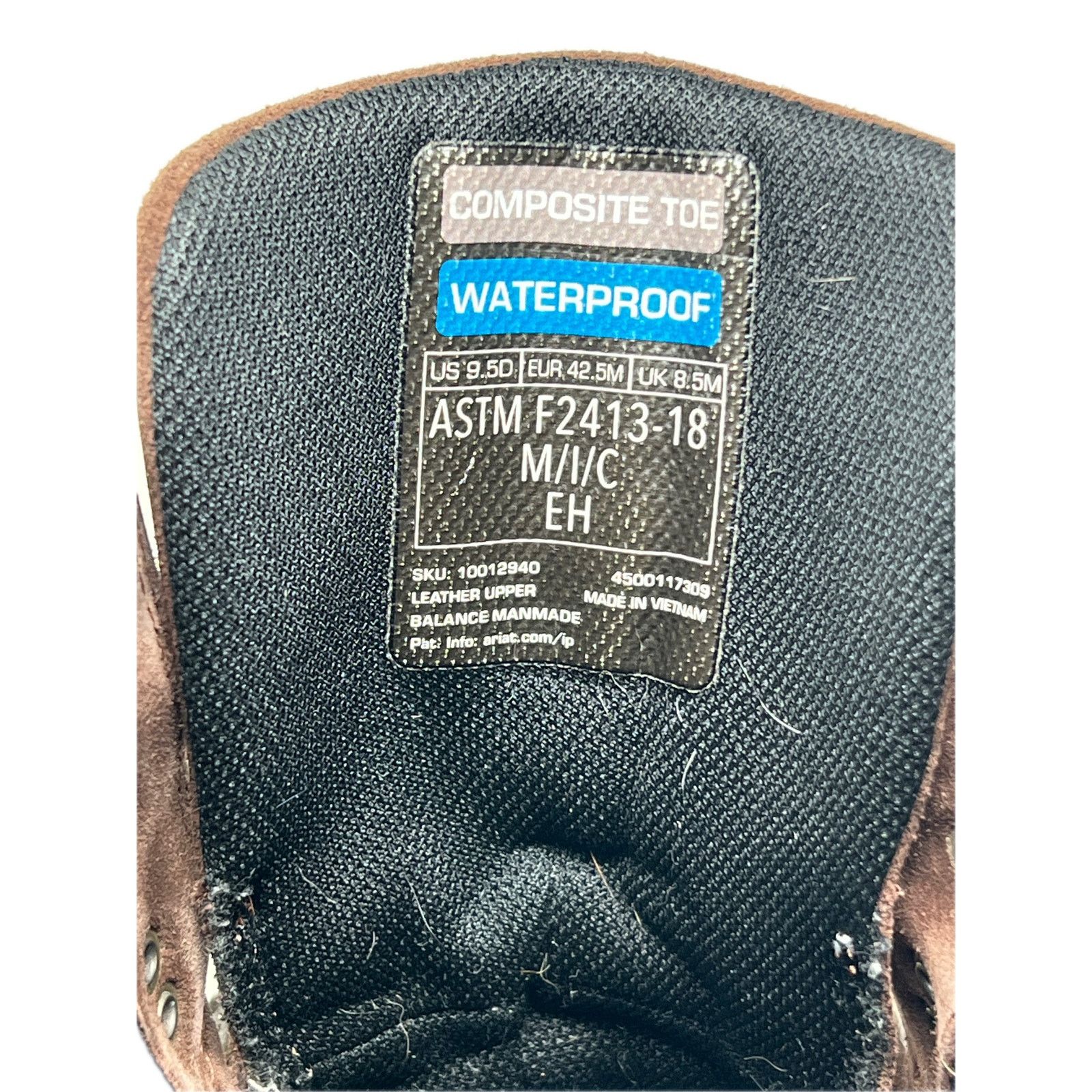 Ariat Ariat OverDrive 8" Wide Sq Toe Wtrprf Comp Toe Boot Mens 9.5 Size US 9.5 / EU 42-43 - 8 Thumbnail