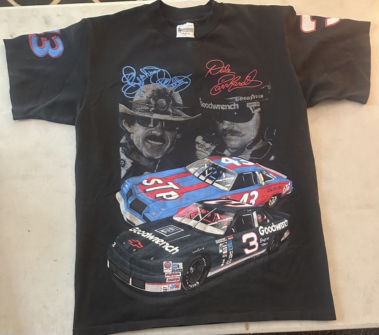 Other Dale Earnhardt Richard Petty ‘7&7’ 7-time champions shirt Size US M / EU 48-50 / 2 - 1 Thumbnail