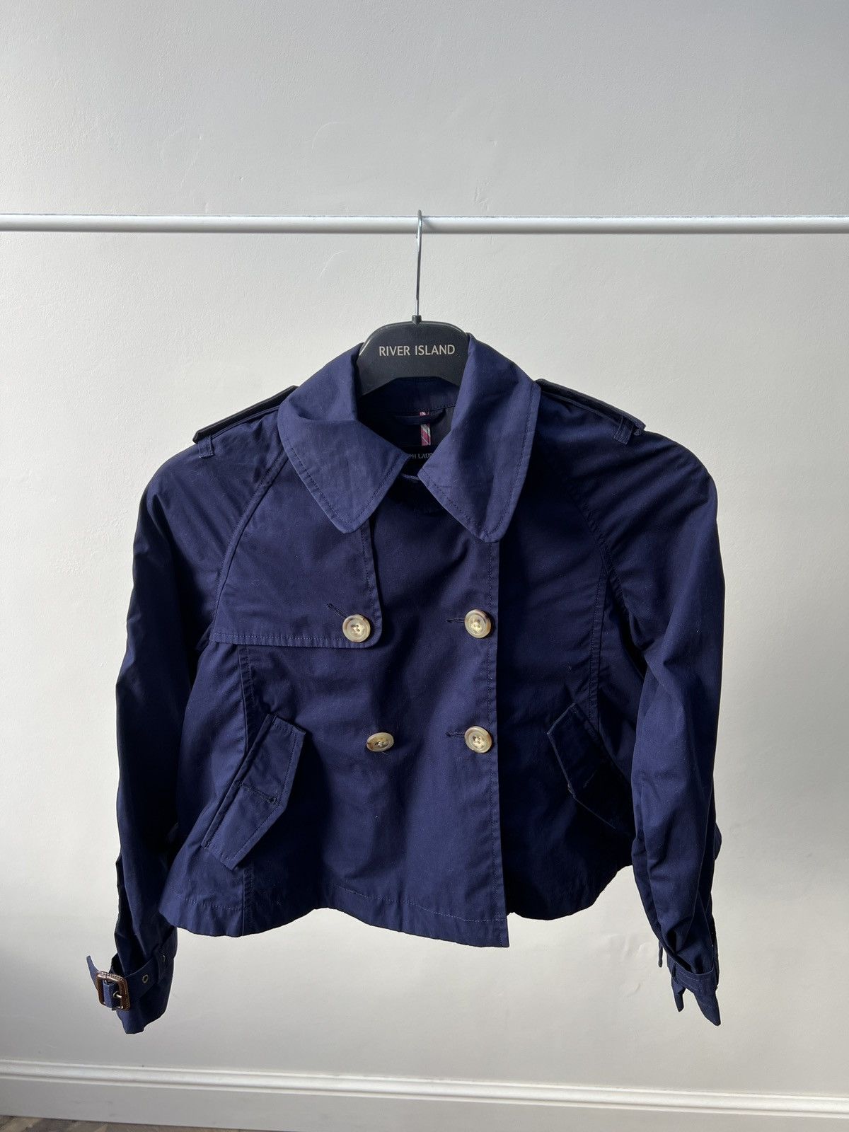 Ralph Lauren Vintage Ralph Lauren Girls Navy Blue Trench Coat Size XXS / US 00 / IT 34 - 4 Thumbnail