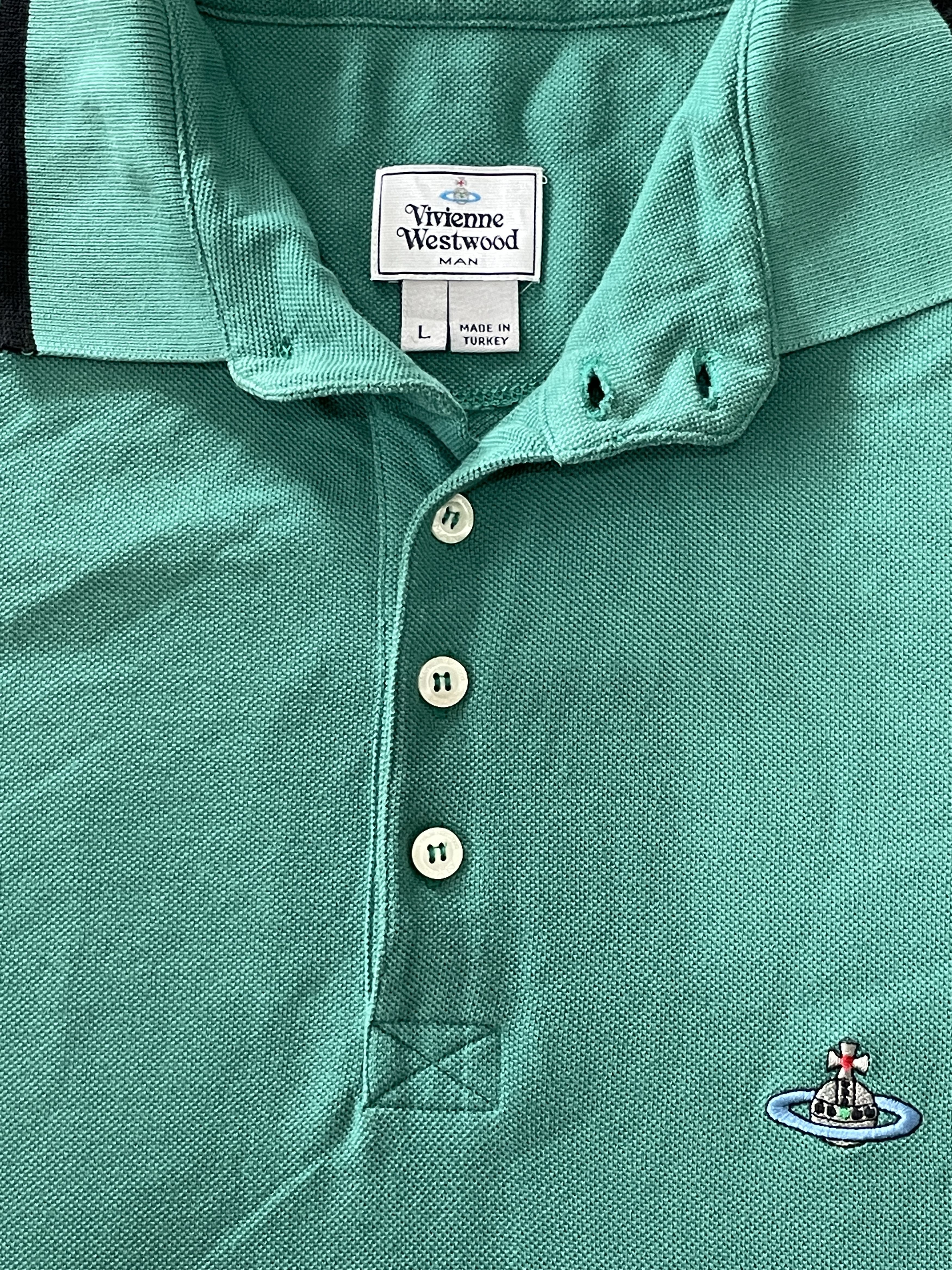 Vivienne Westwood Vivienne Westwood Polo Short Sleeve Shirt Green Size US L / EU 52-54 / 3 - 6 Thumbnail