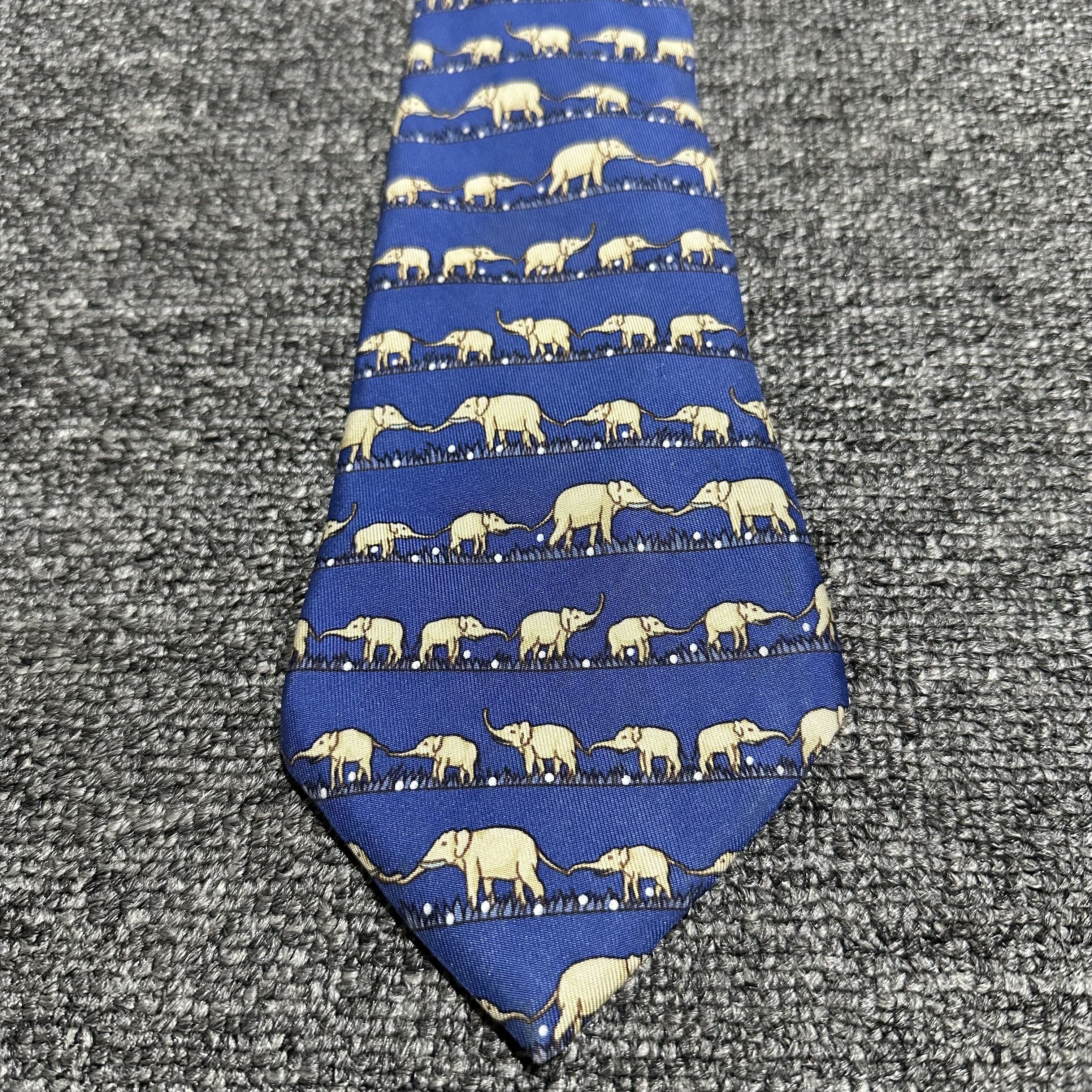 Hermes Hermes Silk Tie Size ONE SIZE - 2 Thumbnail