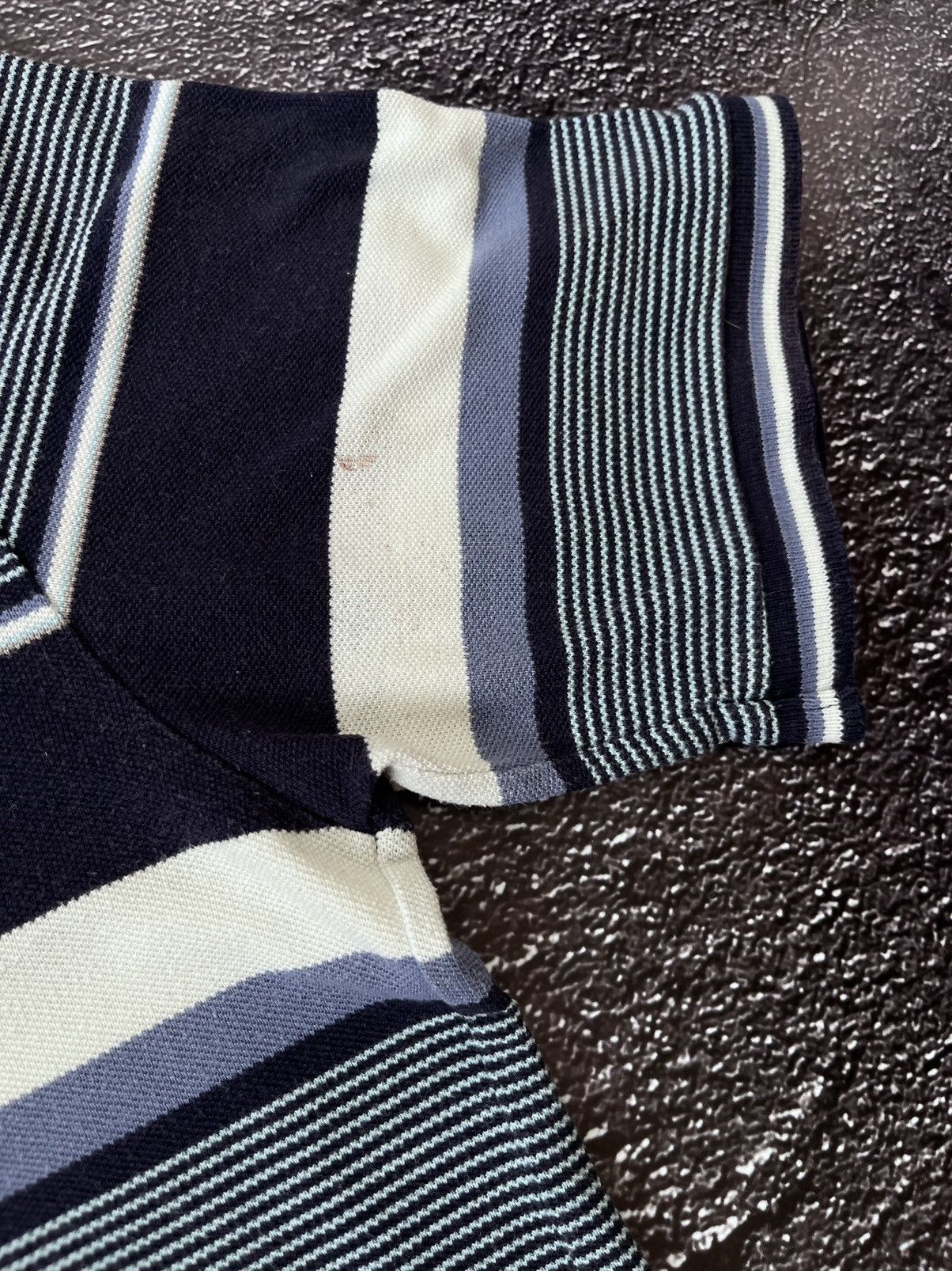 Yves Saint Laurent Yves Saint Laurent Pour Homme Striped Polo Shirt Vintage 90s Size US L / EU 52-54 / 3 - 5 Thumbnail