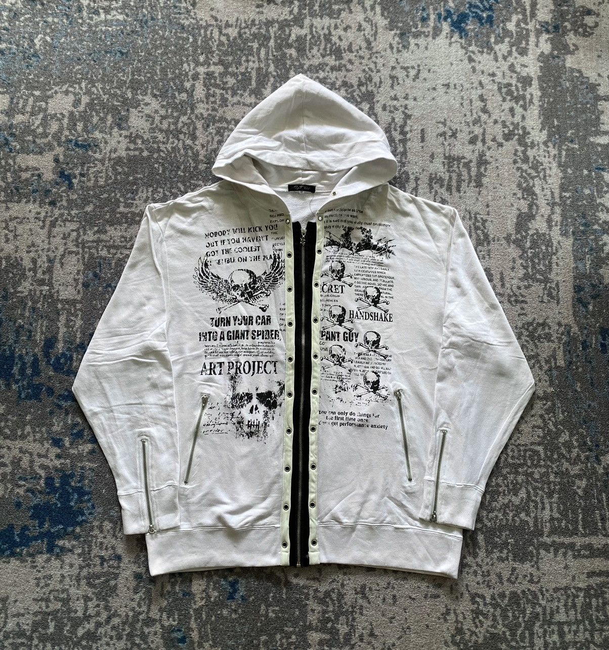 Hysteric Glamour Japanes B&T Poem Lace Up double layer Vkei Style Size US XL / EU 56 / 4 - 2 Thumbnail