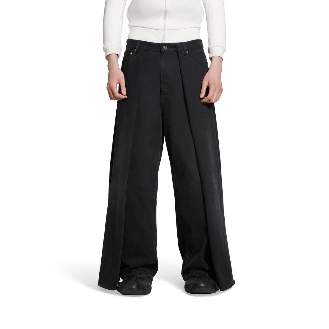 Balenciaga o1mt1gz1224 Double Side Pants in Black Size US 28 / EU 44 - 5 Thumbnail