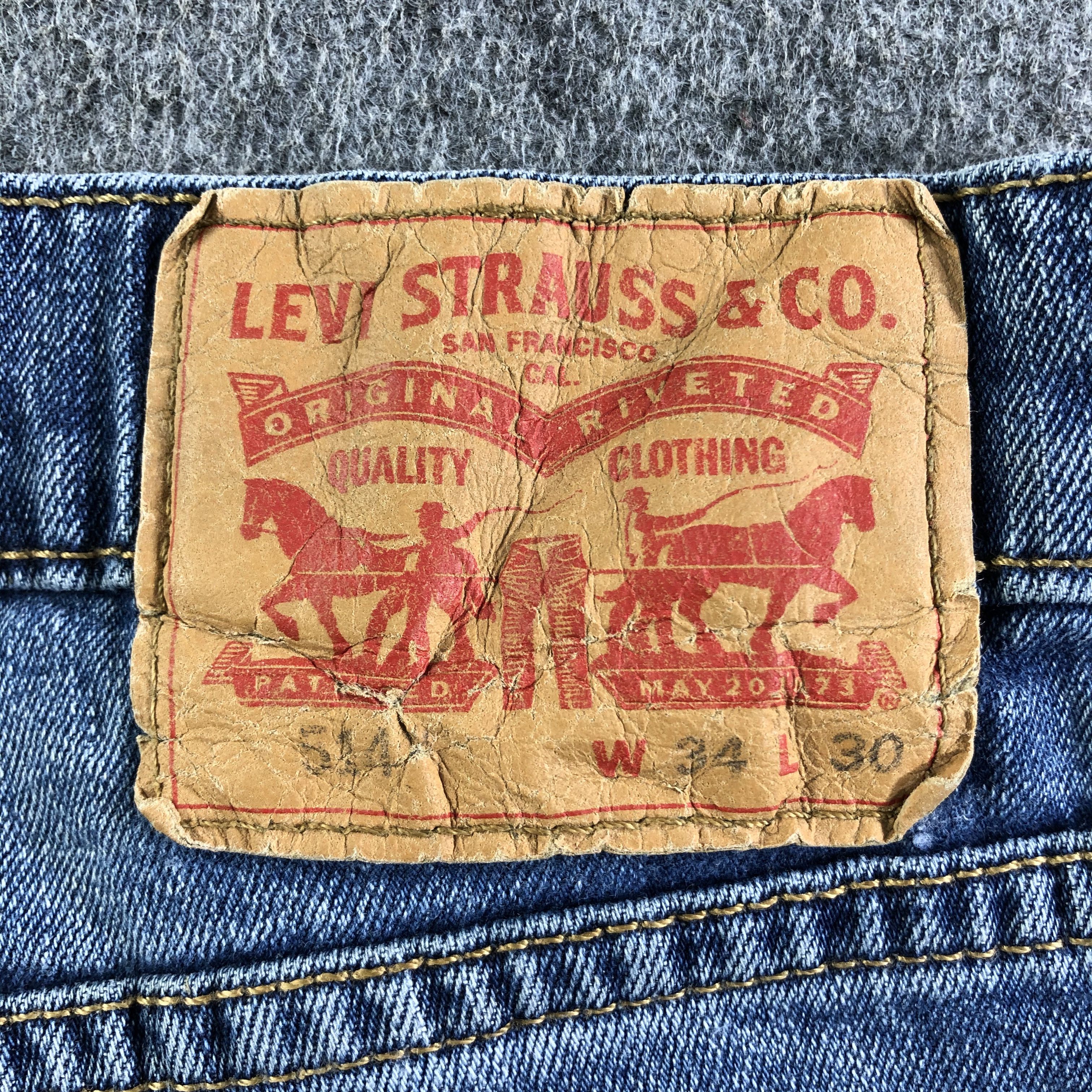 Levi's Vintage Blue Wash Levis 514 Jeans-J4407 Size US 34 / EU 50 - 5 Thumbnail