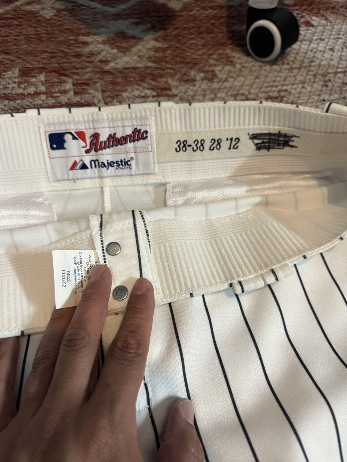 Majestic Officially Licensed MLB pants size 38 Astros Pinstripe Size US 38 / EU 54 - 2 Thumbnail