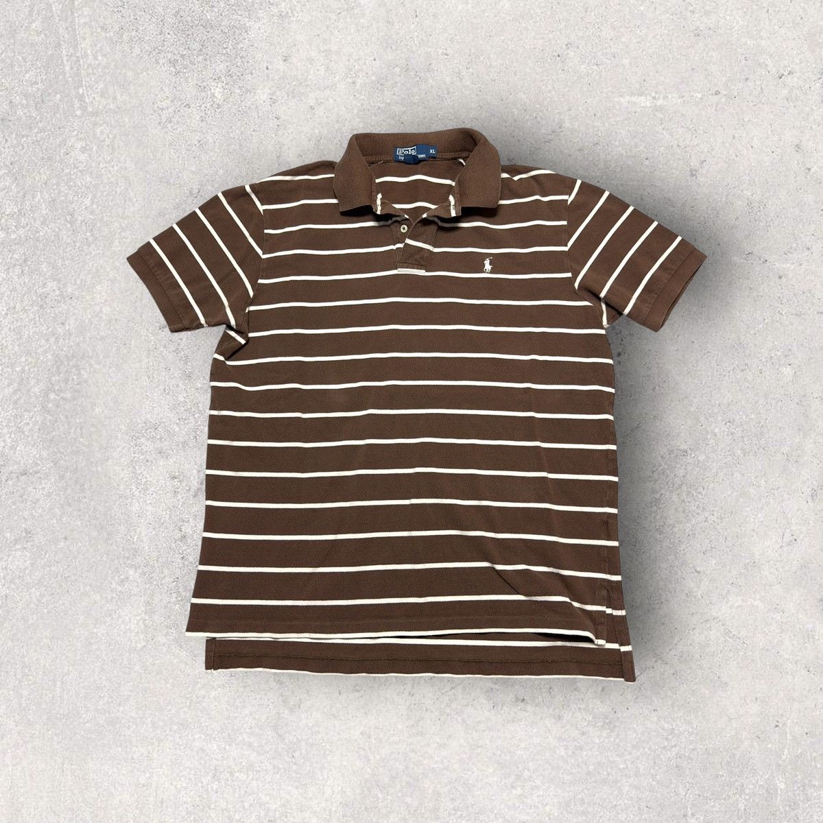 Polo Ralph Lauren × Vintage Vintage Polo striped shirt Size US XL / EU 56 / 4 - 1 Thumbnail