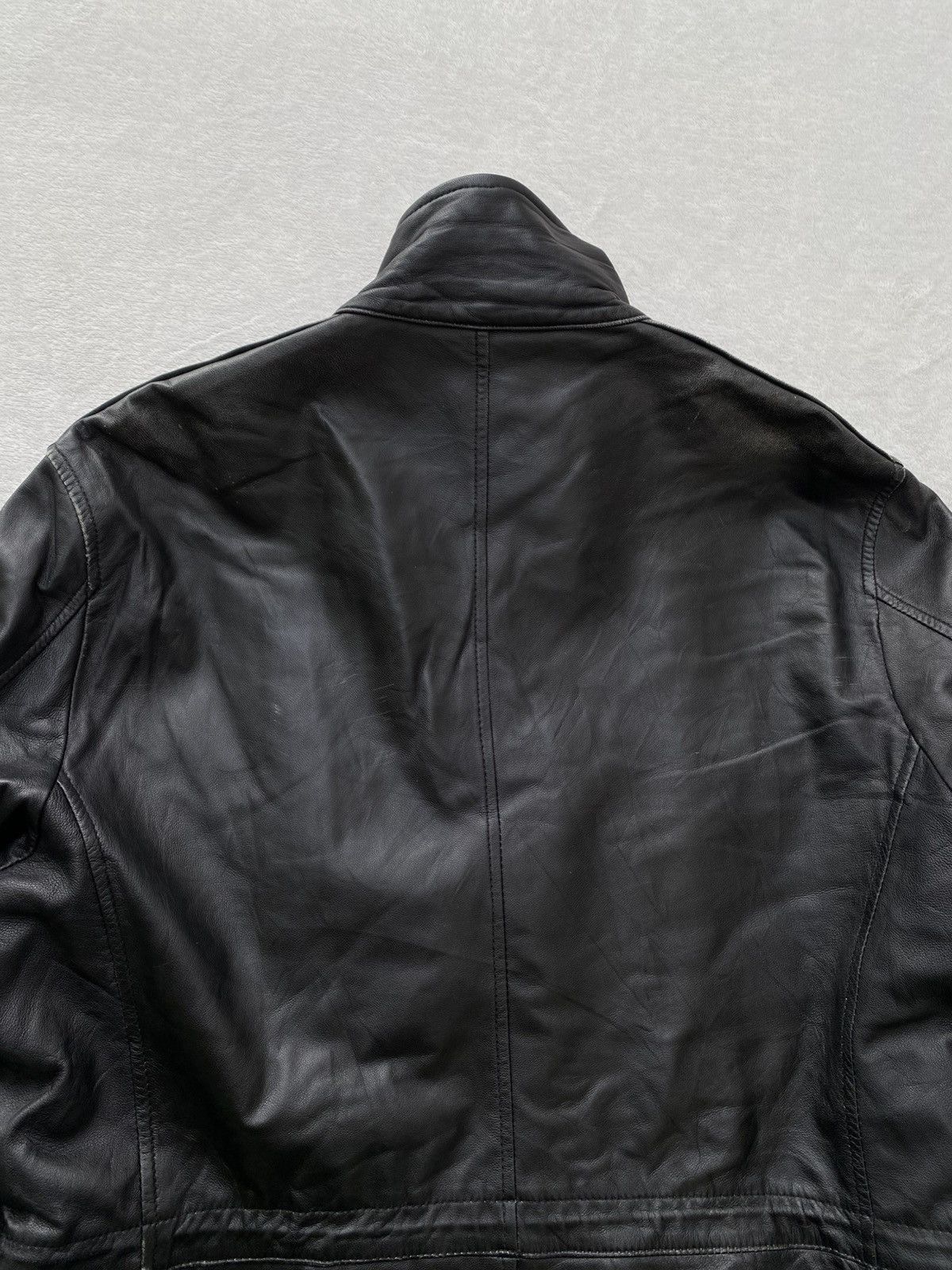 Japanese Brand 90s- Gotairiku- Onward Kashiyama- Utility Leather Jacket Size US M / EU 48-50 / 2 - 18 Thumbnail
