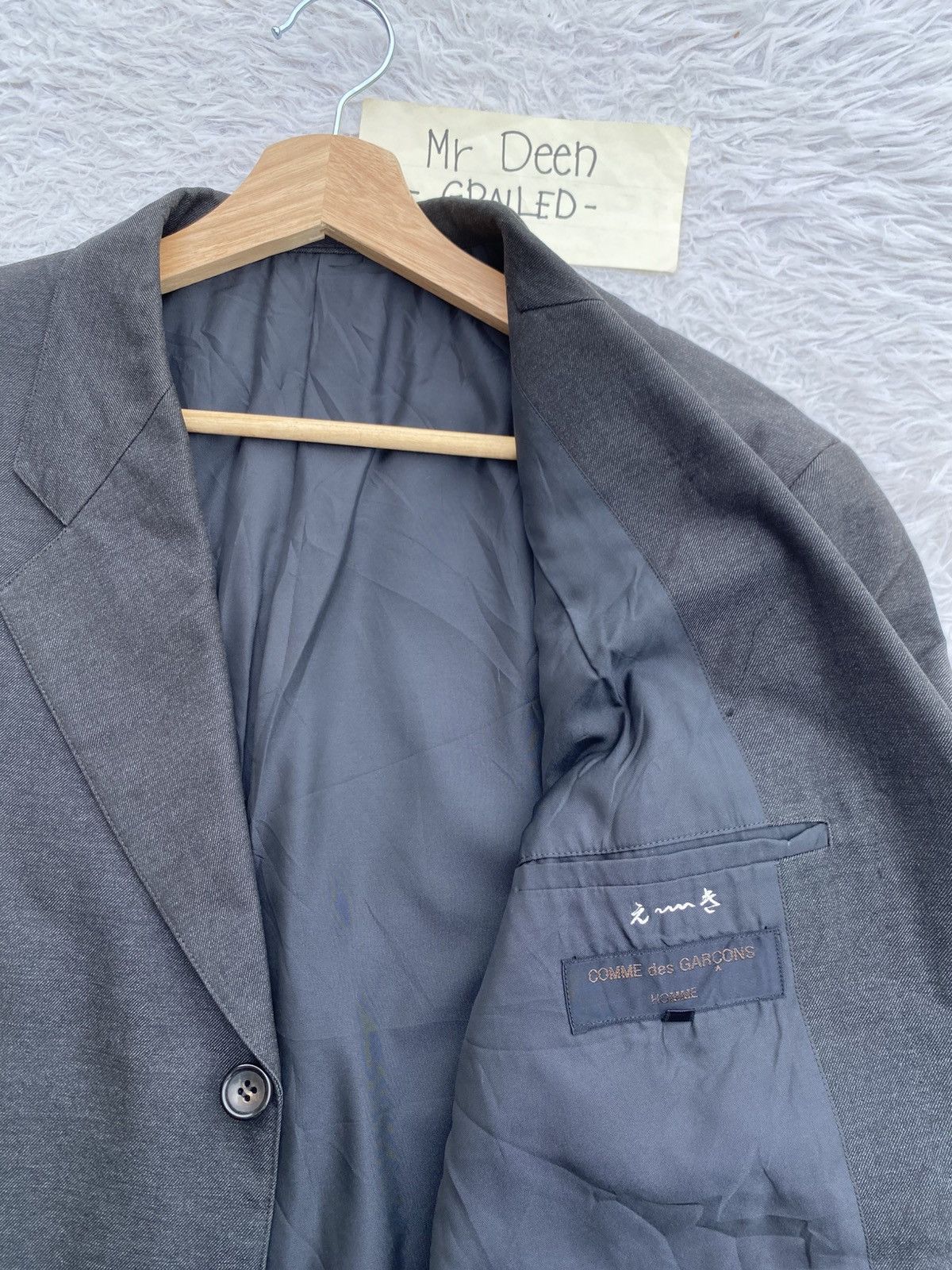 Comme des Garcons Homme Rare Vintage Comme Des Garcons Homme AD1999 Blazer Size 36R - 9 Thumbnail