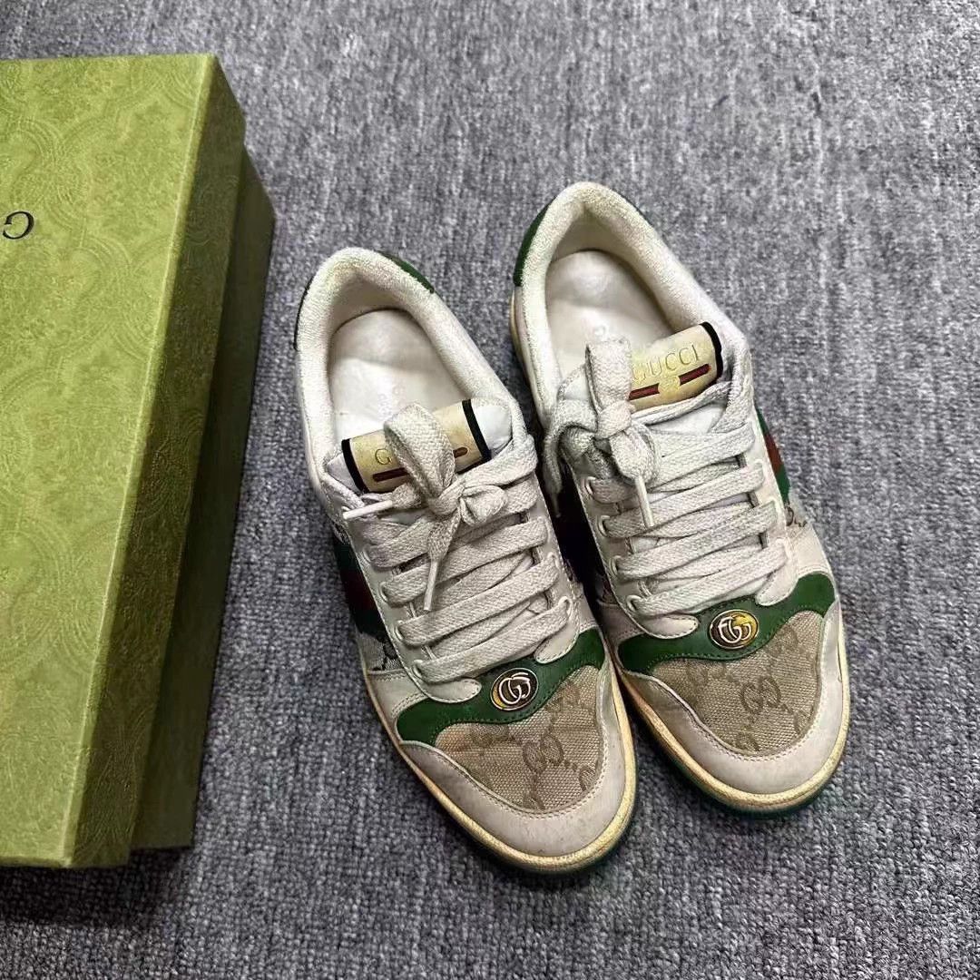 Gucci Gucci GG Distressed Sneakers 95 New 37 box & accs Size US 6 / IT 36 - 4 Thumbnail