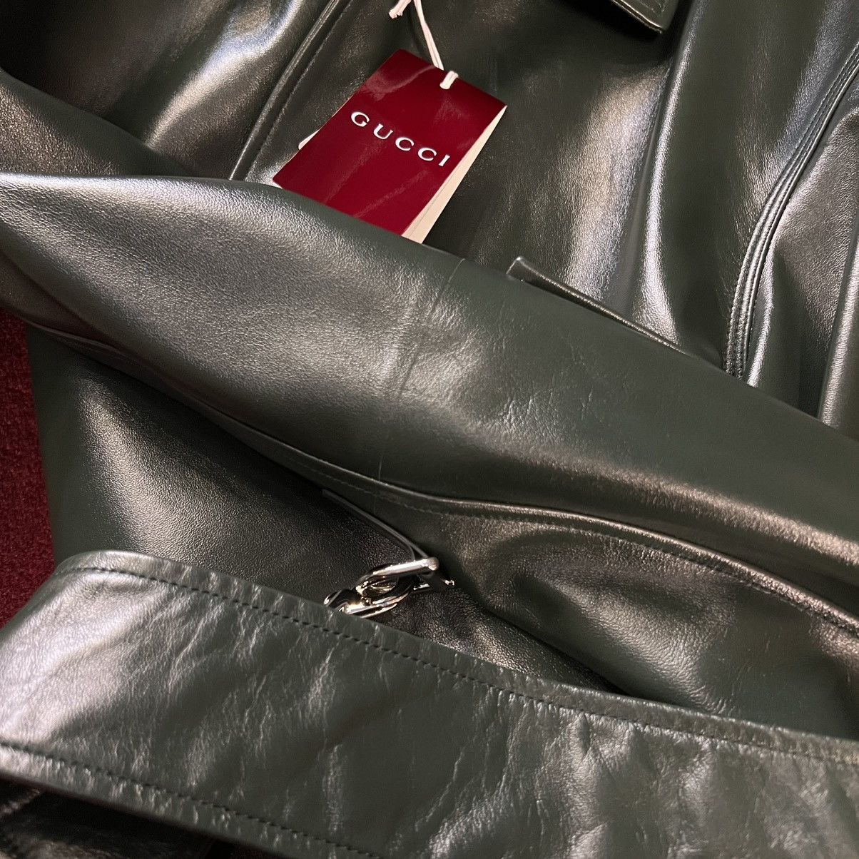 Gucci Gucci Leather Jacket in Medium Size US M / EU 48-50 / 2 - 4 Thumbnail