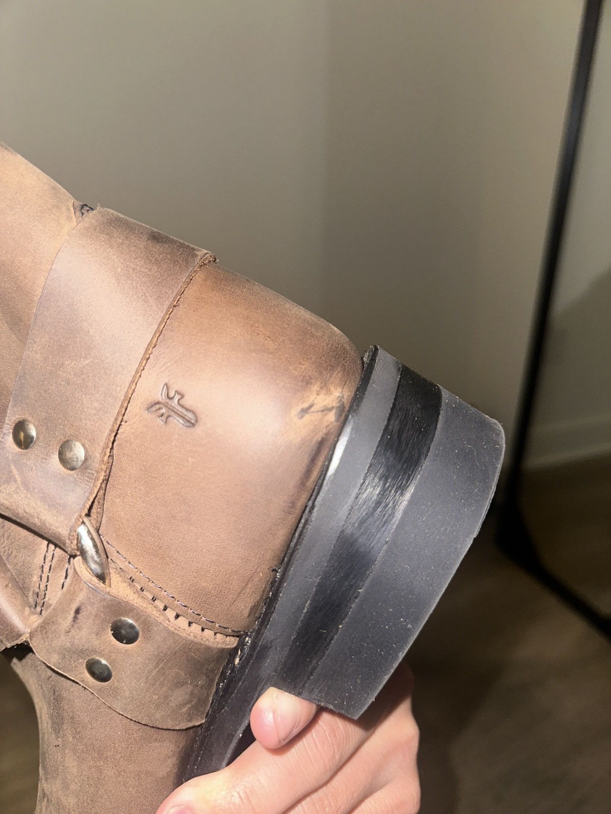 Frye Frye harness boots 8R tan color Size US 10 / EU 43 - 10 Thumbnail
